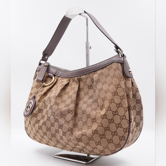 AF54❤️Gucci GG  Monogram Canvas Sukey hobo - Picture 3 of 15